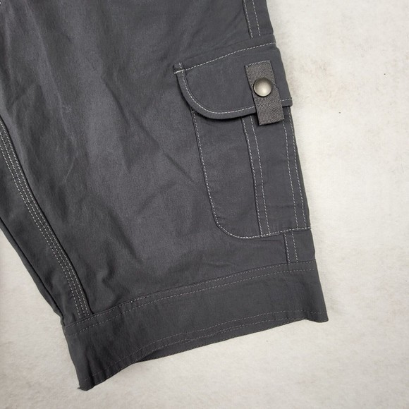 Kuhl Splash 11" Womens‎ Size 2 Grey Carbon Cargo Stretch Hiking Camping Shorts - Picture 3 of 9